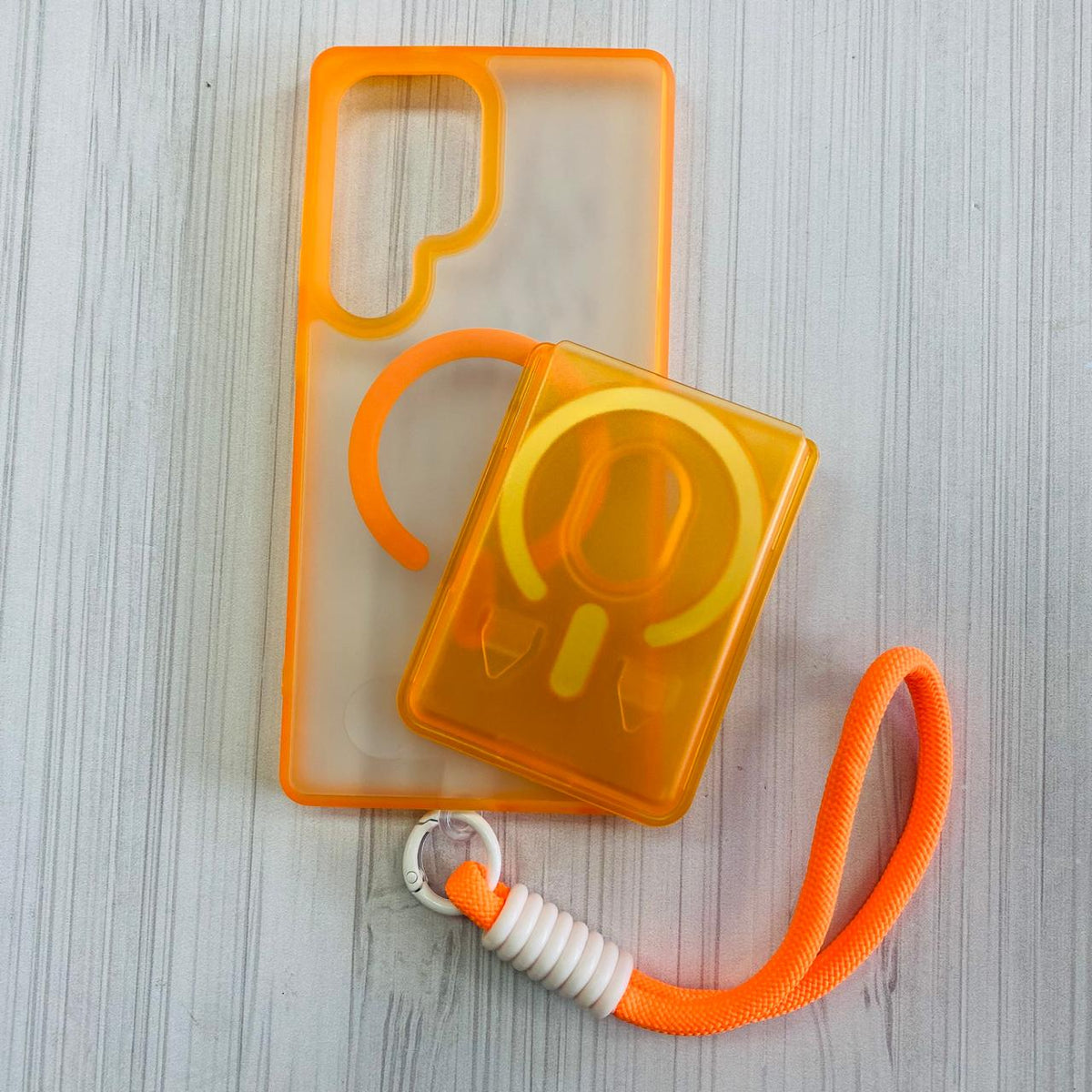 SAMSUNG GALAXY S25 ULTRA - CASE WITH CARD ORANGE