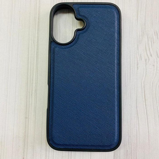 IPHONE 16 - COBERTOR DE CUERO AZUL