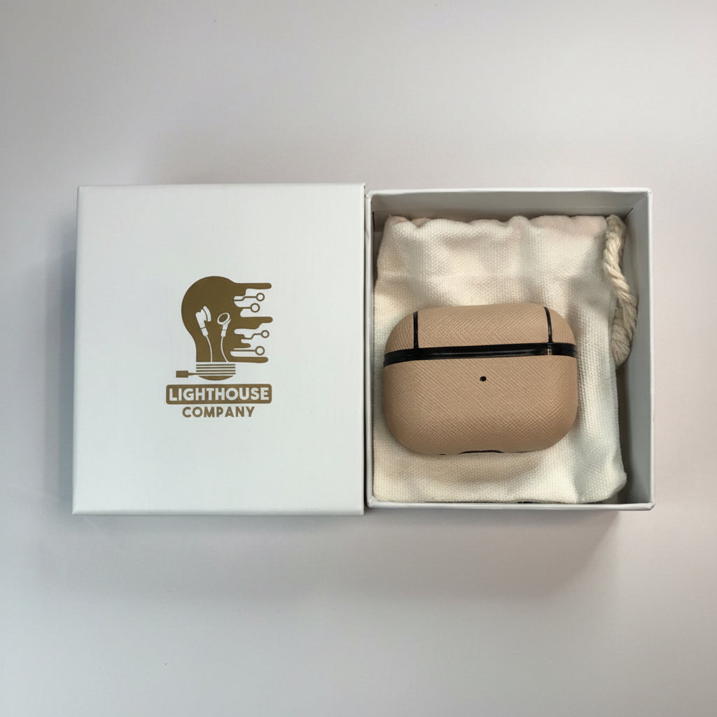 AIRPODS PRO 2 - COBERTOR DE CUERO NUDE