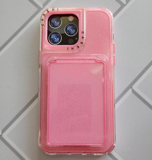 IPHONE 11 PRO - CASE CON ESPEJO ROSADO