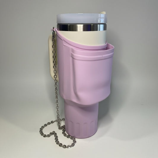 HOLDER DE STANLEY CON CORREA - SILICON MORADO LILA