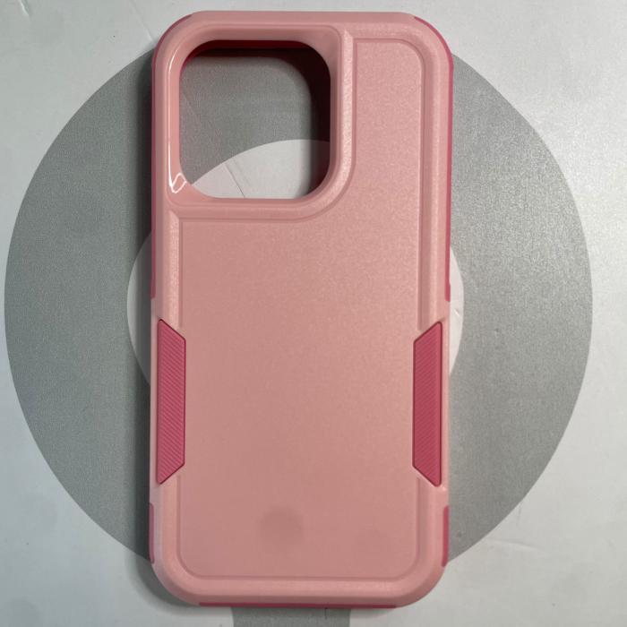 IPHONE 15 PRO - COBERTOR TIPO OTTER ROSADO