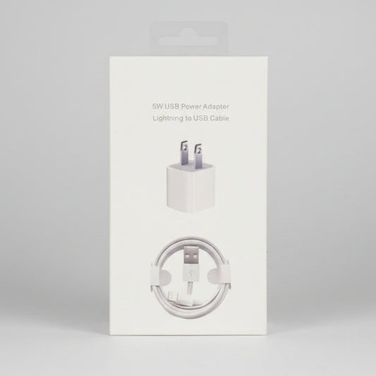 IPHONE CARGADOR 5W LIGHTNING TO USB CABLE