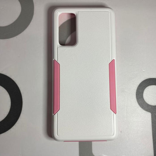 SAMSUNG GALAXY S20 FE - ESTILO OTTER BLANCO CON ROSADO