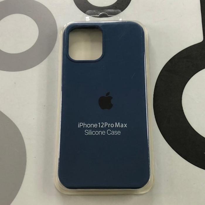 IPHONE 12 PRO MAX - SILICON CASE AZUL OSCURO