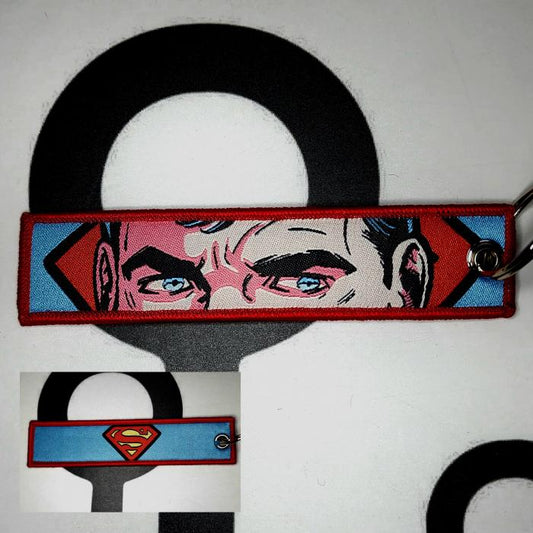 LLAVERO BORDADO - SUPER MAN