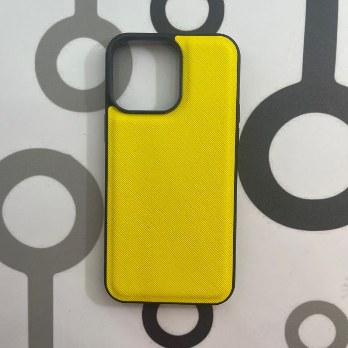 IPHONE 14 PRO MAX - COBERTOR DE CUERO AMARILLO