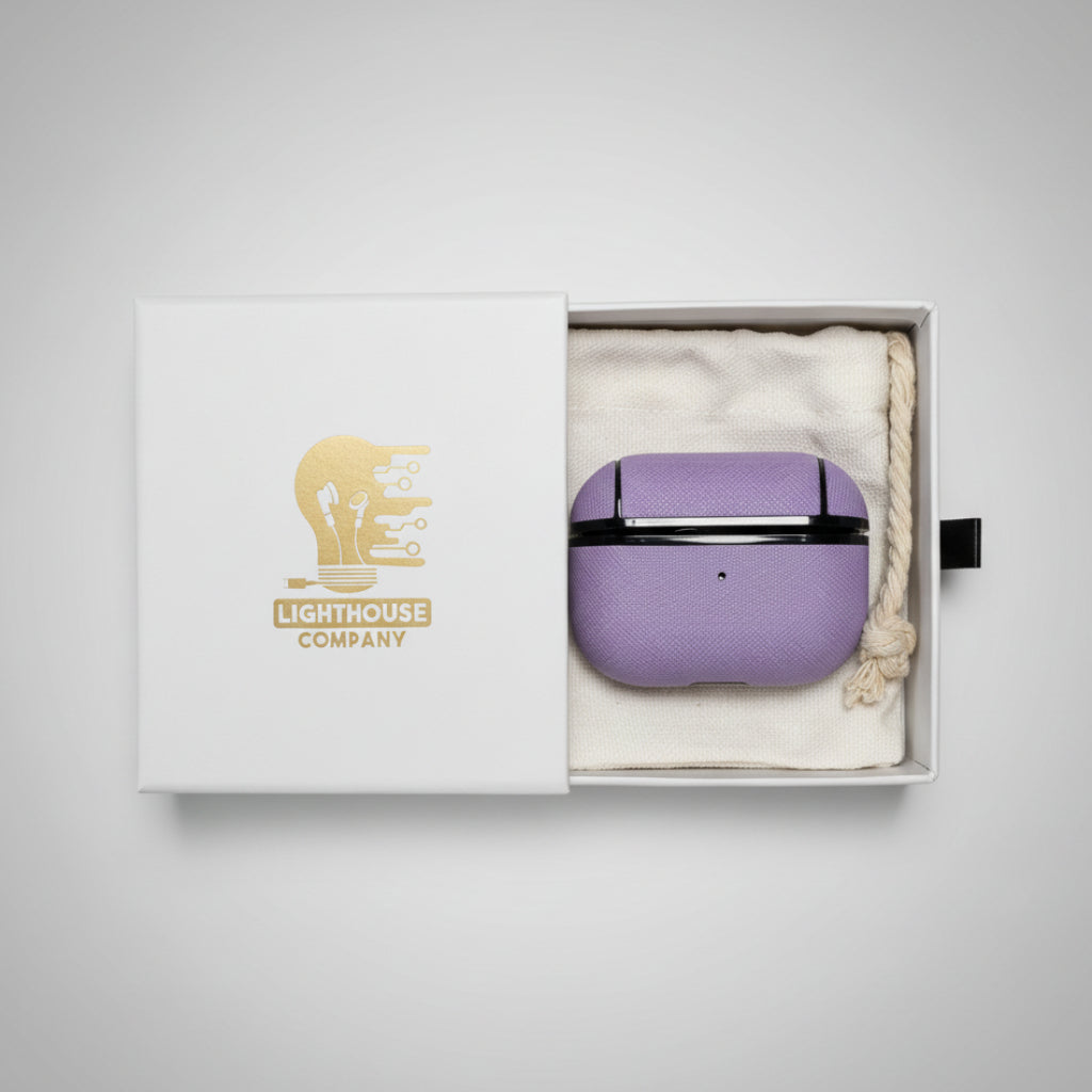 AIRPODS PRO 2 - COBERTOR DE CUERO PURPLE