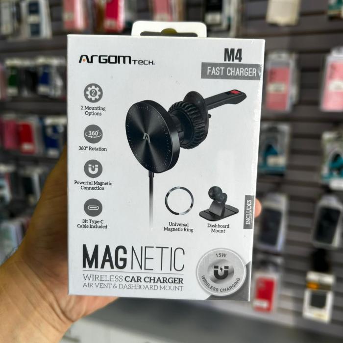 ARGOM MAGNETIC WIRELESS CAR CHARGER