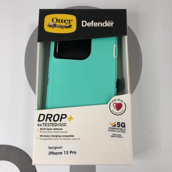 IPHONE 13 PRO - OTTER DEFENDER VERDE MENTA