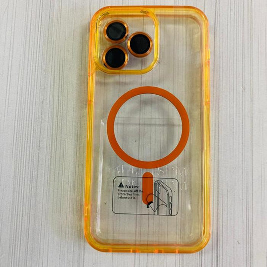 IPHONE 16 PRO MAX - CASE CON VIDRIOS DE CÁMARA CLEAR/YELLOW