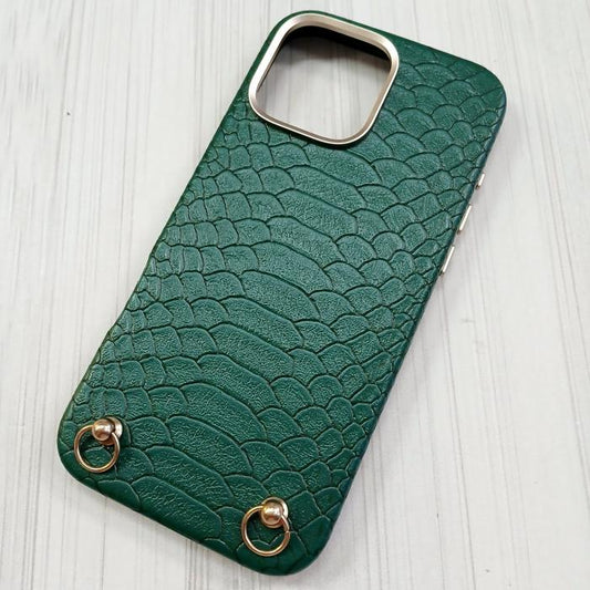 IPHONE 16 PRO MAX - GREEN CROC CASE