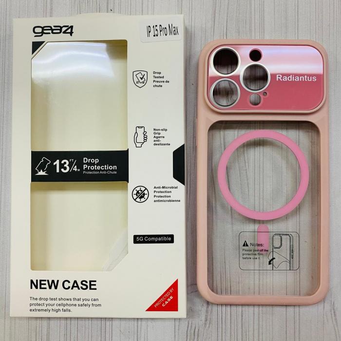 IPHONE 15 PRO MAX - GEAR4 CASE CLEAR ORILLA PINK