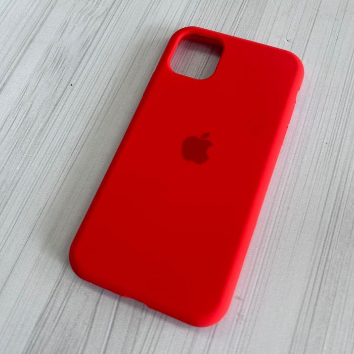 IPHONE 11 - SILICON CASE ROJO