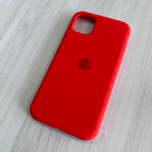 IPHONE 11 - SILICON CASE ROJO