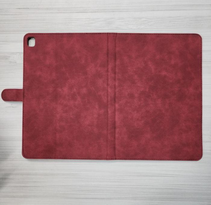 IPAD 10.2/10.5 - CASE TIPO AGENDA GAMUZA ROJO