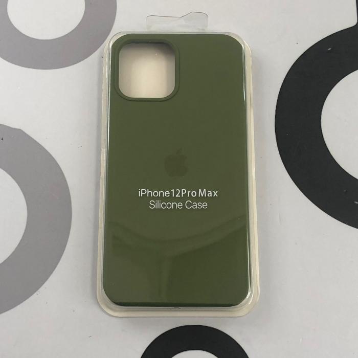 IPHONE 12 PRO MAX - SILICON CASE VERDE MILITAR