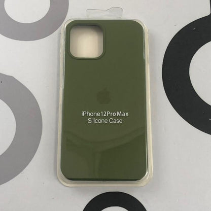 IPHONE 12 PRO MAX - SILICON CASE VERDE MILITAR