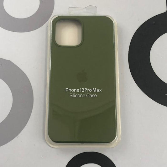 IPHONE 12 PRO MAX - SILICON CASE VERDE MILITAR