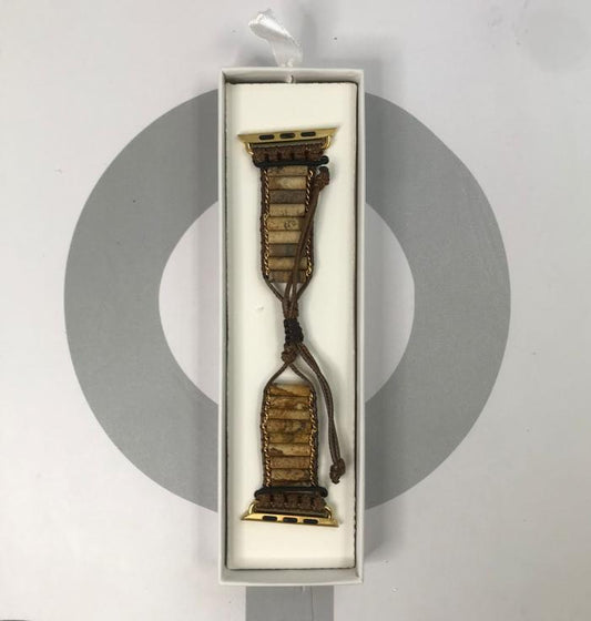HANDMADE IWATCH BAND 42/44/45 MARMOL CAFE CLARO