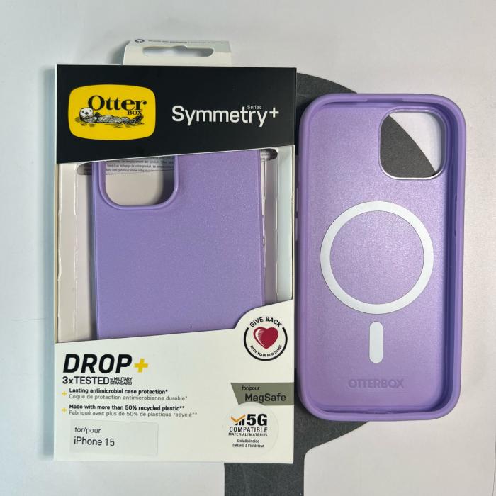 IPHONE 15 - OTTER SYMMETRY MAGSAFE MORADO LILA