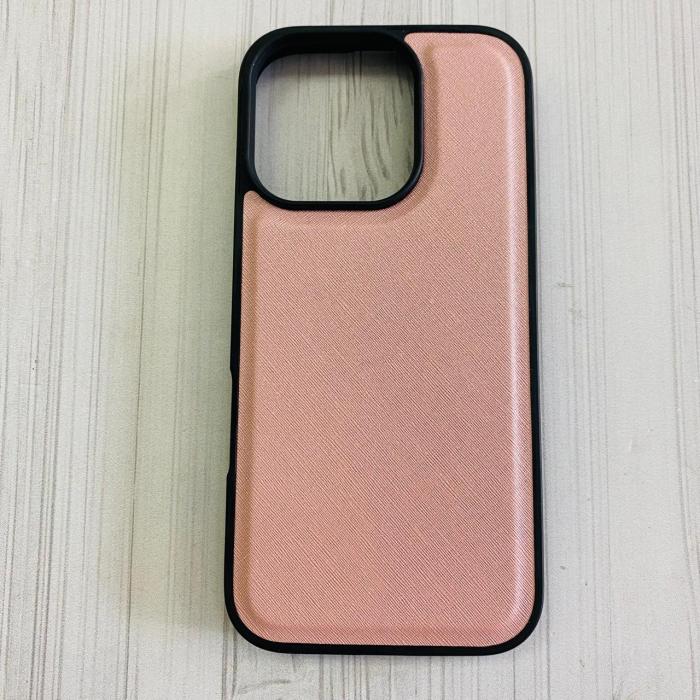 IPHONE 16 PRO - COBERTOR DE CUERO ROSE GOLD