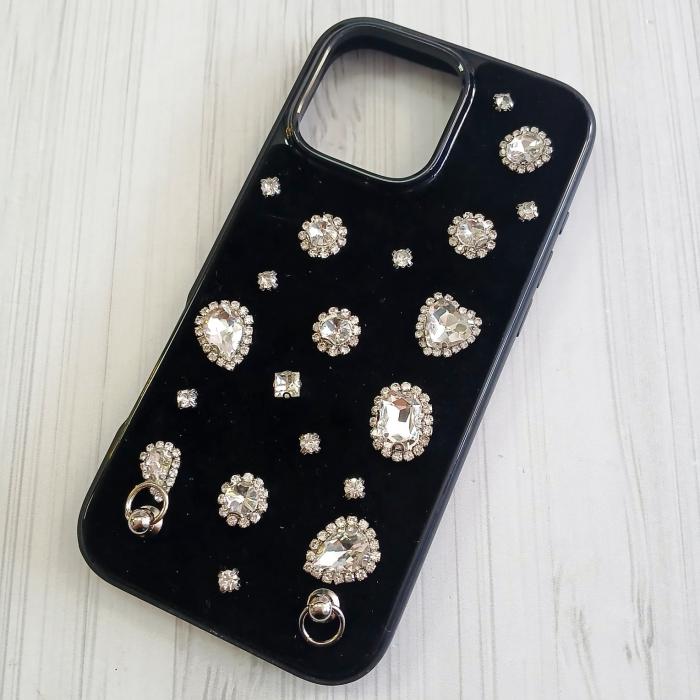 IPHONE 16 PRO MAX - BLACK GEMSTONE CASE