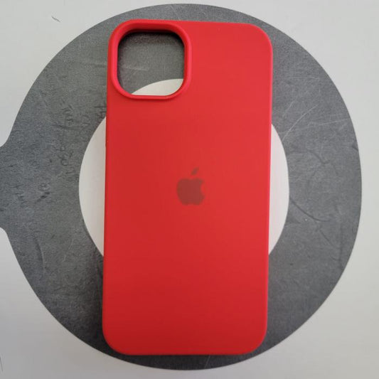 IPHONE 15 PLUS - SILICON CASE ROJO