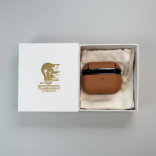 AIRPODS PRO 2 - COBERTOR DE CUERO BROWN