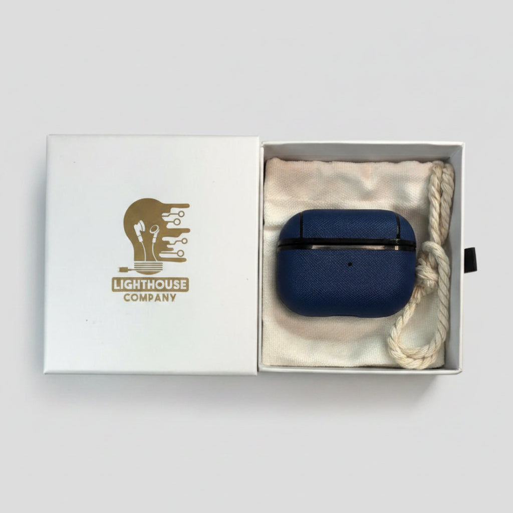 AIRPODS 3RA GENERACION - COBERTOR DE CUERO BLUE