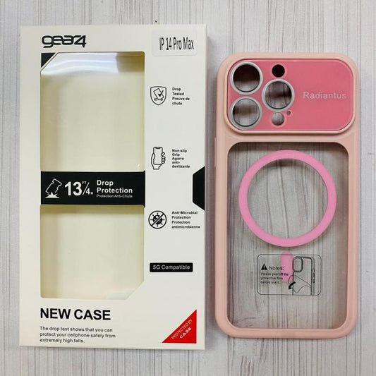 IPHONE 14 PRO MAX - GEAR4 CASE CLEAR ORILLA PINK