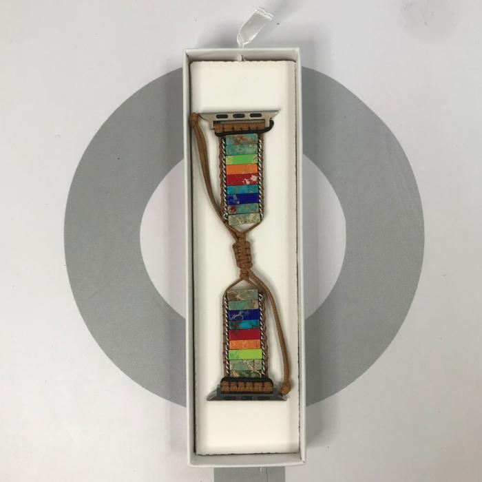 HANDMADE IWATCH BAND 42/44/45 MARMOL CAFE MULTICOLOR