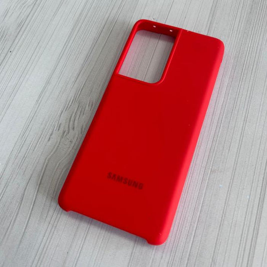 SAMSUNG GALAXY S21 ULTRA - SILICON CASE ROJO