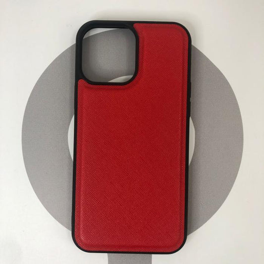 IPHONE 11 PRO MAX - COBERTOR DE CUERO ROJO