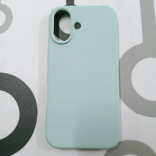 IPHONE 16 - SILICON CASE VERDE MENTA OPACO