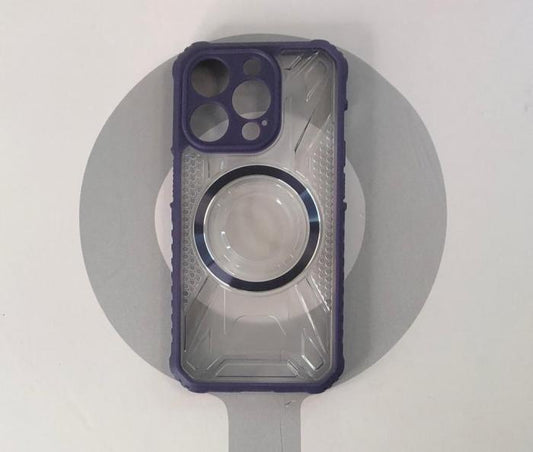 IPHONE 15 PRO - COBERTOR MAGSAFE ORILLA MORADO