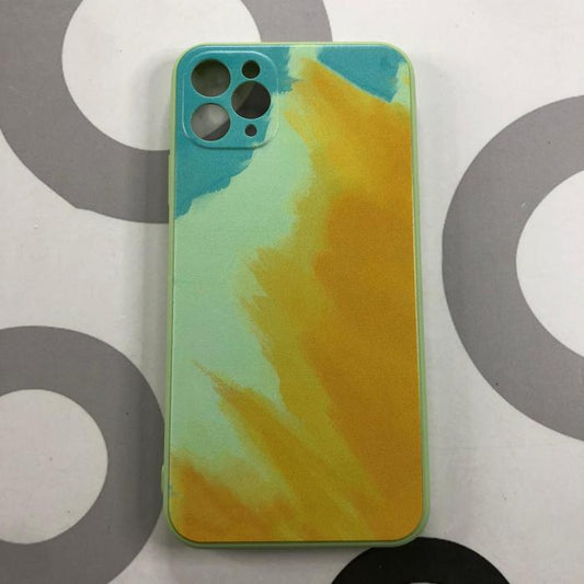IPHONE 11 PRO MAX - CANVAS PAINTING VERDE & AMARILLO
