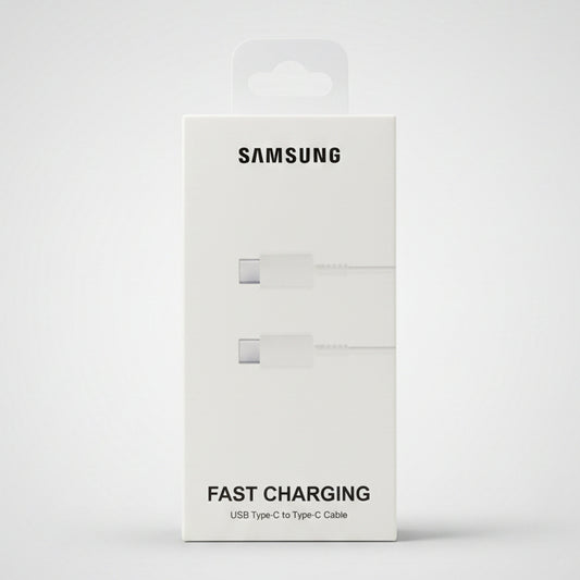 SAMSUNG CABLE DOBLE TIPO C BLANCO