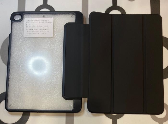 IPAD MINI 4/5 - COBERTOR CLEAR ORILLA NEGRO