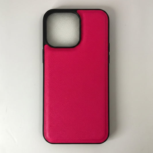 IPHONE 13 PRO MAX - COBERTOR DE CUERO FUCSIA