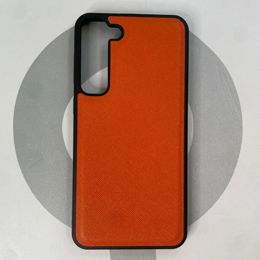 SAMSUNG GALAXY S23 PLUS - COBERTOR DE CUERO NARANJA
