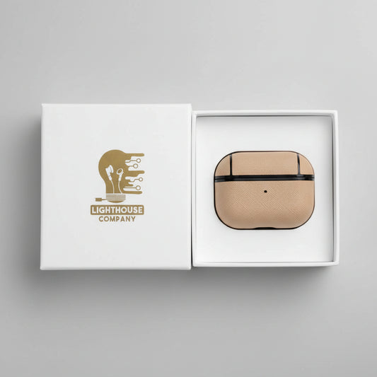 AIRPODS 3RA GENERACION - COBERTOR DE CUERO NUDE