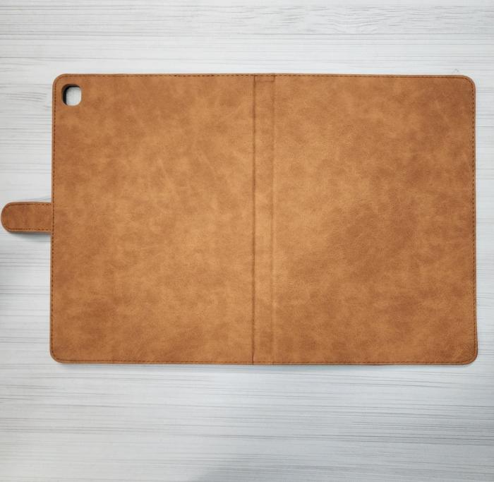 IPAD 9.7 AIR1/AIR2/PRO/2017-2018 - COBERTOR TIPO AGENDA CUERO CAFE