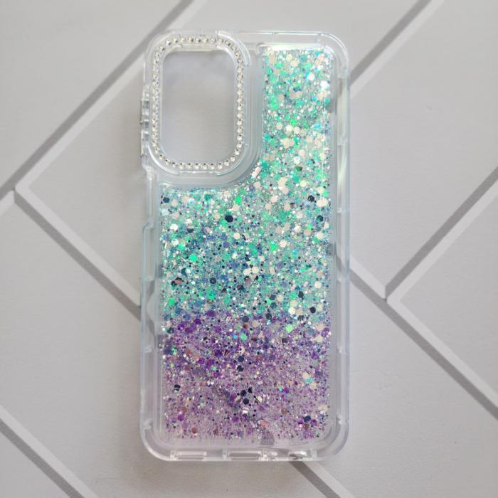 SAMSUNG GALAXY S25 ULTRA - GLITTER CASE AZUL / MORADO