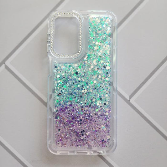 SAMSUNG GALAXY S25 ULTRA - GLITTER CASE AZUL / MORADO
