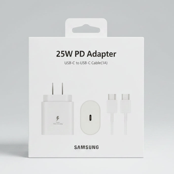SAMSUNG TRAVEL ADAPTER TYPE C 25W - BLANCO