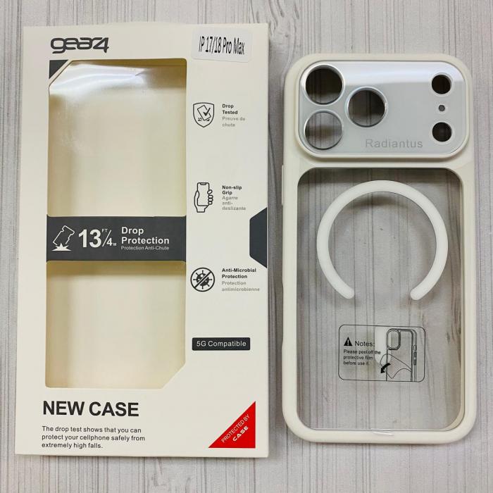 IPHONE 17 PRO MAX - GEAR4 CASE CLEAR ORILLA WHITE