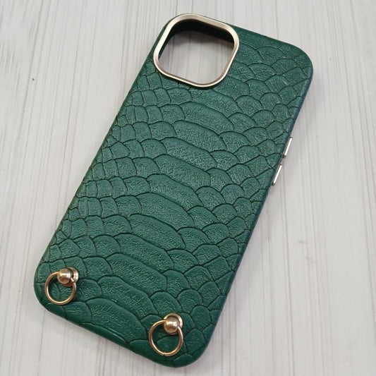 IPHONE 13 - GREEN CROC CASE