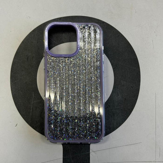IPHONE 16 PRO - GLITTER CASE ORILLA MORADA