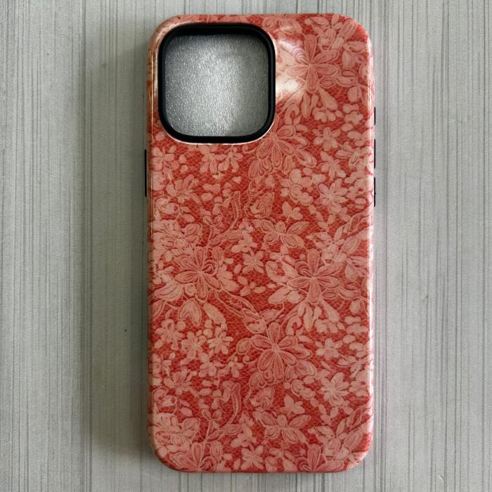 IPHONE 16 PRO MAX - FLORAL LACE PINK
